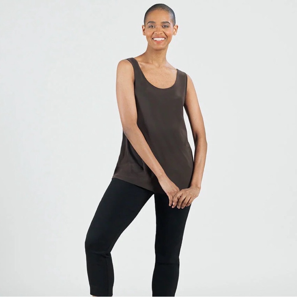 Clara Sun Woo Dark Brown Tank Top